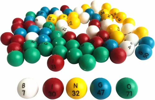 Yuanhe Bolas de Bingo de 3/5 Pulgadas para Jaulas y Tableros de Bingo Estándar, Fácil Lectura, 75 Unidades, Perfectas para Fiestas, Noches de Bingo,