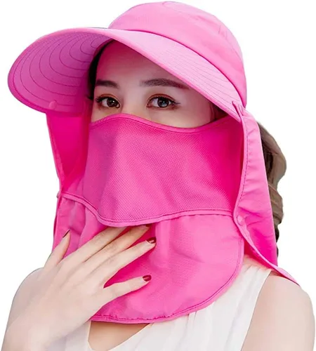Miniatura 9 de Sombrero de ala ancha – Multifuncional UPF 50 protección cubo pesca sombrero sombrero gorra Rosa