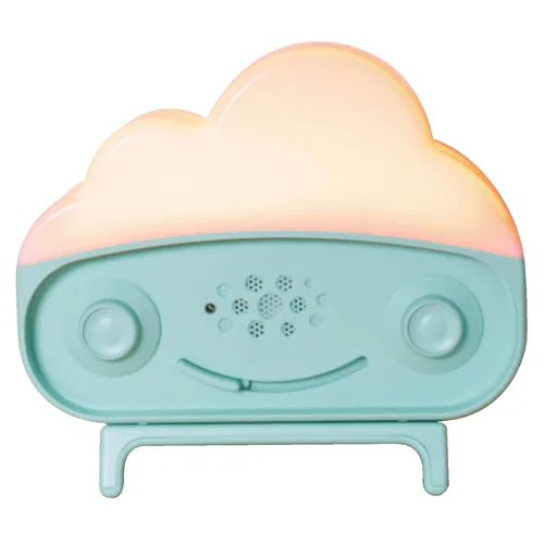 Miniatura 9 de Happiest Baby SNOObie - Máquina inteligente de ruido blanco, máquina de sonido portátil para bebés con luz nocturna, 12 sonidos relajantes para Gris