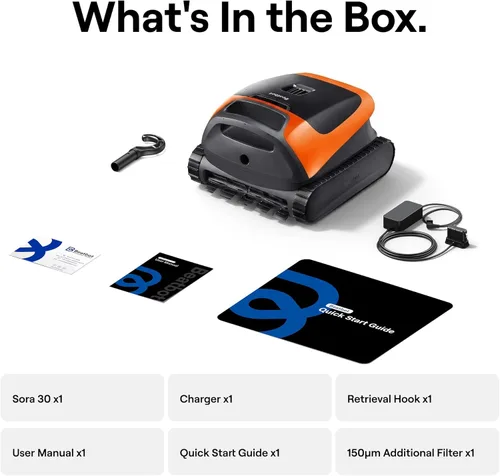 Miniatura 9 de Beatbot Sora 30 - Robot aspirador de piscina, limpiador 4 en 1 con limpieza de áreas poco profundas, 6800 GPH de potencia, estacionamiento