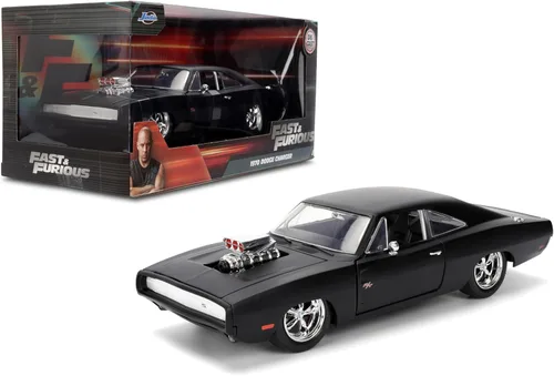 Jada Fast & Furious 1:24 Dom's 1970 Dodge Charger R/T - Auto fundido a presión, juguetes para niños y adultos