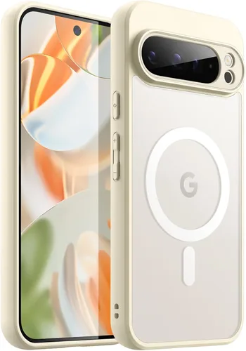 Miniatura 12 de JETech Funda magnética para Google Pixel 8 de 6.2 pulgadas 2023, compatible con MagSafe, translúcida mate trasera a prueba de golpes (Hazel)