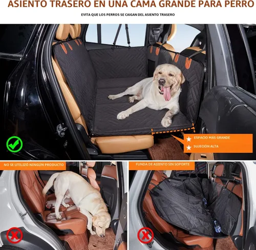 Miniatura 2 de YJGF Extensor de asiento trasero, funda de asiento de perro para asiento trasero, funda de asiento de coche de fondo duro para perros, hamaca