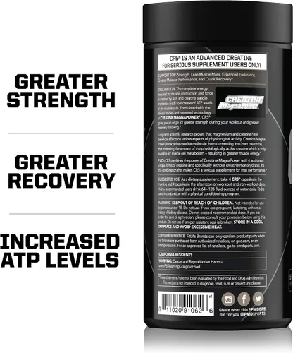 Miniatura 4 de PMD Sports CR5 Professional Creatine Complex (240 Cápsulas) Sports Nitro CM Nitric Oxide (90 Cápsulas)