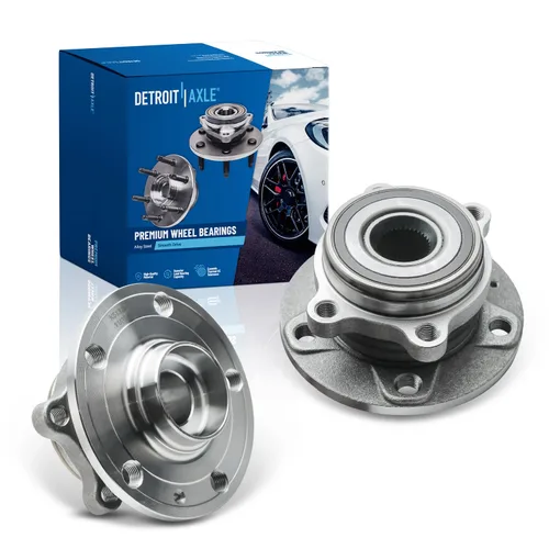 Miniatura 8 de Detroit Axle - 2 Cubos de Cojinetes de Rueda Delantera para Dodge Ram 1500 2009-2011, Conjunto de Cojinetes de Rueda y Cubos 2010, Par de Cubos