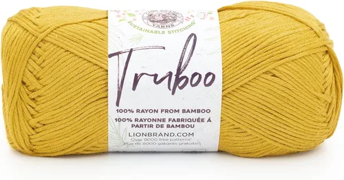 Miniatura 53 de (1 Madeja) Lion Brand Yarn Truboo Yarn, Aguamarina
