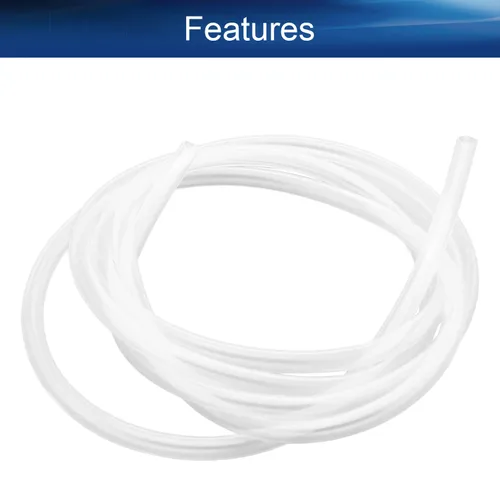 Miniatura 3 de Bettomshin 1 tubo de silicona de 3.3 ft de longitud, 0.118 in ID 0.157 in de diámetro exterior flexible de goma de silicona tubo de manguera de aire