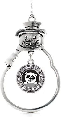 Miniatura 197 de Inspired Silver - Roller Queen - Adorno de Navidad plateado - Adorno circular para árbol de Navidad con circonita cúbica - Decoración colgante