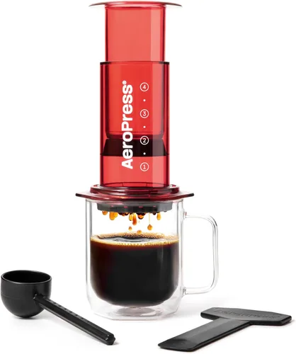 Miniatura 9 de AeroPress Prensa de café transparente – Prensa francesa todo en uno, cafetera manual estilo vertido y espresso, preparación de 2 minutos para menos