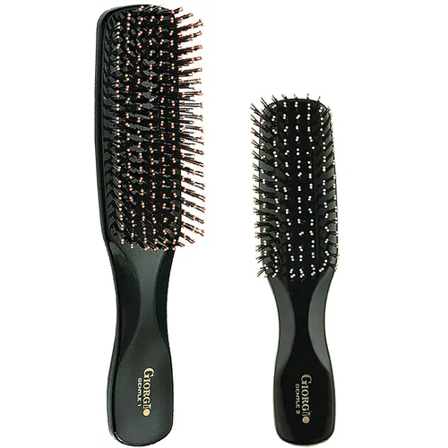 Miniatura 10 de Giorgio Cepillo desenredante suave para el cabello, cerdas de doble longitud para hombres, cabello fino y grueso, masajeador de cuero cabelludo