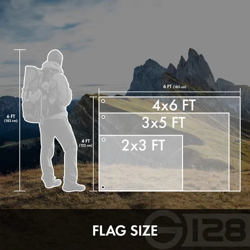 Miniatura 9 de G128 Paquete combinado: bandera estadounidense de Estados Unidos de 3 x 5 pies bordada de estrellas y Gadsden (Dont Tread On Me) bandera de 3 x 5