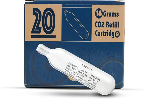 CyclingDeal - paquetes de cartuchos de CO2 roscados de 6 o 12 o 20 o 30 x 0.56 oz (16g), repuesto para bombas de bicicleta y bombas de CO2 – Gran