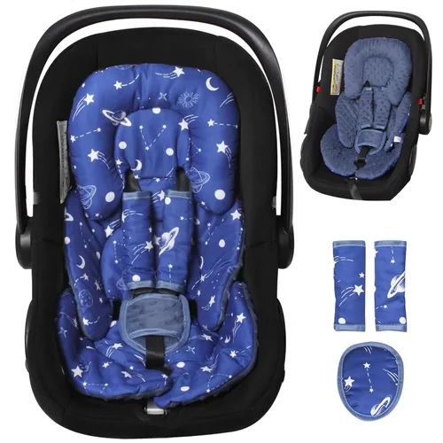 Miniatura 10 de Cojines de apoyo infantil, inserción para asientos de coche, cojines de cochecito, negro