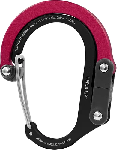 Miniatura 14 de GEAR AID HEROCLIP - Mosquetón pequeño con clip y gancho para colgar bolsos, bolsos, linternas, cochecitos, herramientas, cascos, botellas de agua
