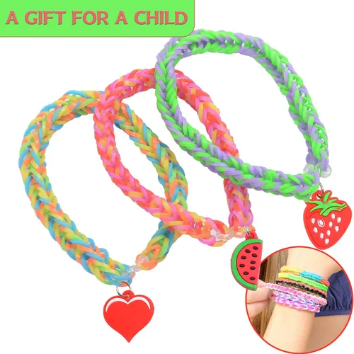 Miniatura 4 de JIYAKO Kit de Pulsera de Banda de Goma de 11000+, Kit de Pulsera de Amistad, Kit de Fabricación de Pulseras de Telar, 28