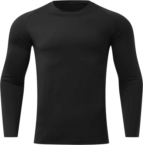Miniatura 82 de Camisas de compresión atléticas de manga larga para hombre, capa base, camisa de entrenamiento atlético, camisas de compresión, camisetas deportivas