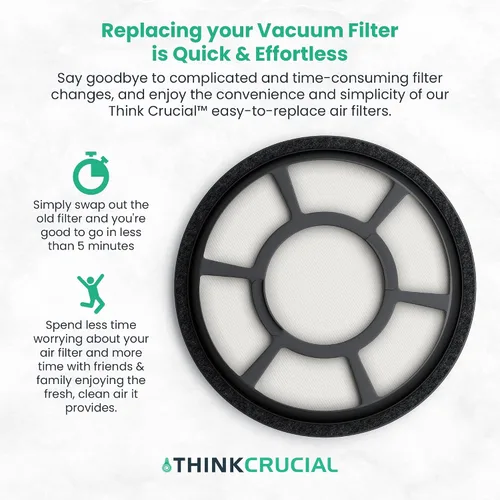 Miniatura 4 de 1 filtro de vacío de repuesto compatible con Black & Decker Parte # BDASV102 y modelos Air Swivel Pre Filter Parte, compatible con aspiradora