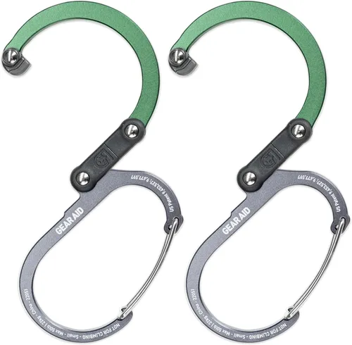 Miniatura 13 de GEAR AID HEROCLIP - Mosquetón pequeño con clip y gancho para colgar bolsos, bolsos, linternas, cochecitos, herramientas, cascos, botellas de agua