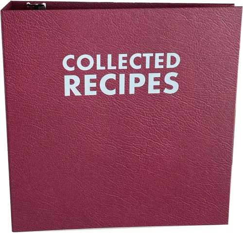 Carpeta de recetas extra grande con divisores y etiquetas, álbum de recetas para recetas de tamaño completo, tarjetas de recetas, recortes de Jumbo
