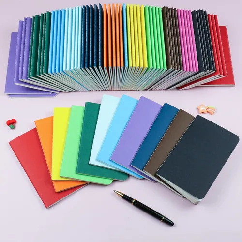 Miniatura 3 de Paquete de 60 Mini Cuadernos de 3.5 x 5.5 Pulgadas, Mini Diarios Blocs de Notas para Niños, Juego de Cuadernos de Bolsillo Pequeño, 12 Colores Para
