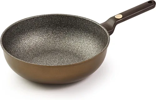 Sartén antiadherente para wok Glam de 12 pulgadas, sartén multicapa con revestimiento inoble, libre de PFOA y PFOS, sartenes para tortillas