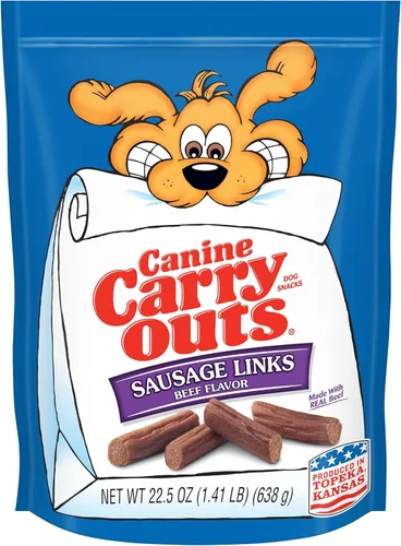 Miniatura 10 de Canine Carry Outs Golosinas para perros, sabor a carne, 22.5 onzas (paquete de 4)