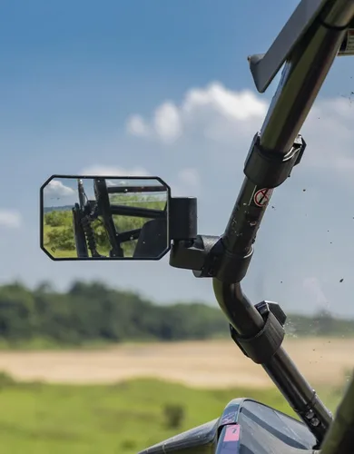 Miniatura 7 de KEMIMOTO Espejos laterales para UTV con barra antivuelco de 1.6" a 2", espejos laterales retrovisores SXS ajustables, compatibles con Polaris RZR