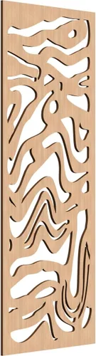 Miniatura 54 de 9 3/8"W x 24 3/8"H x 1/4"T Northfield Decorativos Paneles de Pared de Madera Calado, Abedul