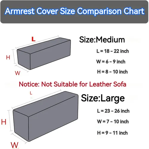 Miniatura 9 de Fundas para Brazos de Sofá y Fundas para Brazos de Sillón Juego de 2 - Protectores Elásticos para Reposabrazos de Sofá con Agarre Antideslizante