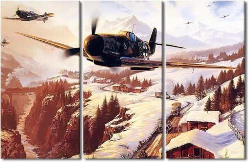 Miniatura 39 de Lienzo decorativo para pared de niños, decoración de dormitorio de adolescentes de la Segunda Guerra Mundial, imágenes en pared para decoración