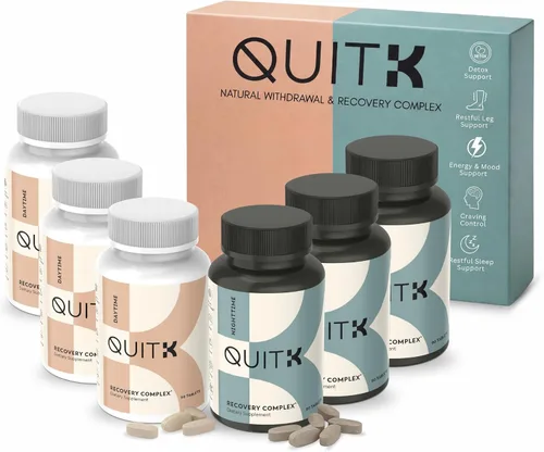 Miniatura 11 de Apoyo a la retirada y la desintoxicación – Complejo de recuperación QuitK – Apoyo para dormir, energía, estrés, estado de ánimo y antojo