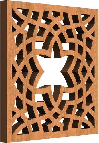 Miniatura 33 de París - Paneles de pared decorativos de madera con calado, extra pequeños, 7 3/8 pulgadas de ancho x 7 3/8 pulgadas de alto x 1/4 pulgadas de alto
