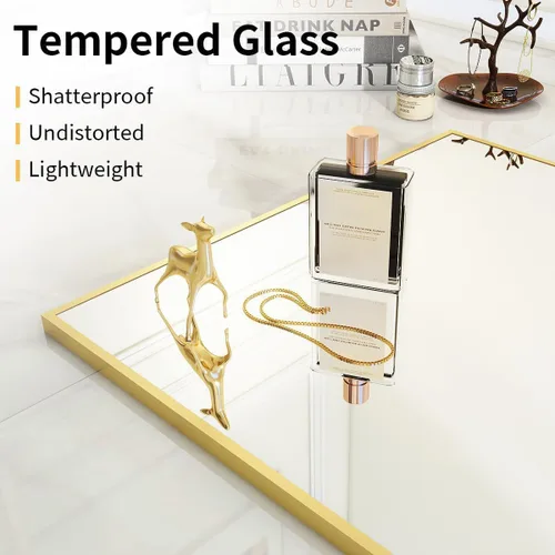 Miniatura 3 de VooBang - Espejo de longitud completa, espejo de piso de 21" x 64" con soporte, espejo de cuerpo completo con marco de aleación de aluminio
