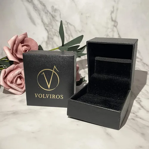 Miniatura 6 de Anillos de compromiso de moissanita de corte redondo de 1 CT para mujer para mujer, chapados en platino, plata