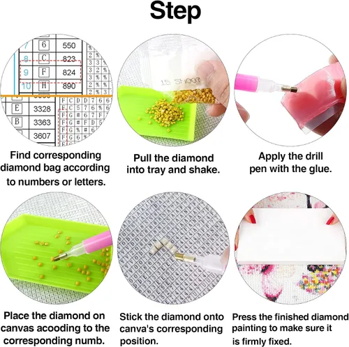 Miniatura 3 de LOMSIOY Kits de pintura de diamantes misteriosos 5D DIY Pintura al azar animal con diamantes Arte misterioso cuadrado completo taladro, bordado