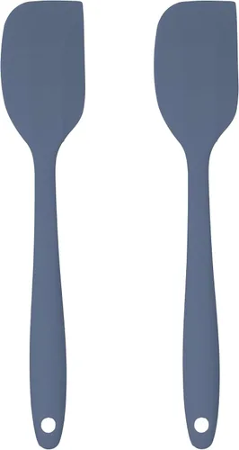 Miniatura 23 de Juego de 4 utensilios de silicona – Espátula de goma, cepillo de repostería, espátula ranurada y paleta de arroz – Juego completo resistente al Rosa