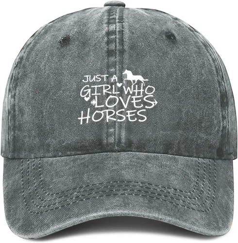 Miniatura 13 de Just Girl Who Loves Horse - Gorra de béisbol para mujer, ajustable, de moda, de algodón