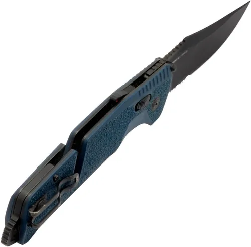 Miniatura 7 de SOG Trident en Cuchillos Plegables Profesionales Ambidiestros Parcialmente Serrados Hoja de Acero Inoxidable CRYO D2 Tratada Términicamente