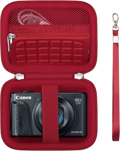 Miniatura 19 de Estuche de transporte rígido para Canon PowerShot SX740 HS/ SX730 HS/ SX720 HS/ SX620 HS/ G7 X Mark III/ G7 X Mark II cámara digital, bolsa de viaje
