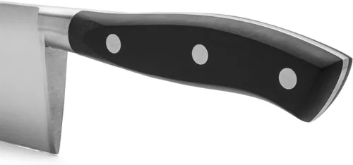 Miniatura 4 de Arcos Cuchillo de chef forjado de acero inoxidable de 12 pulgadas. Cuchillo de cocina profesional multiusos para cortar carne y verduras. Mango Negro