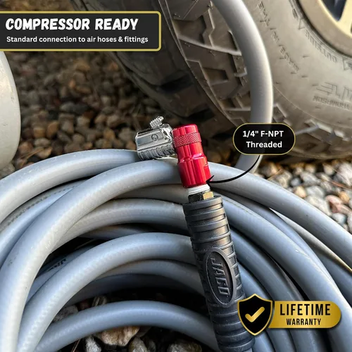 Miniatura 6 de JACO Lightning L2-Series Acoplador neumático para llantas, 1/4 de pulgada F-NPT (flujo cerrado)