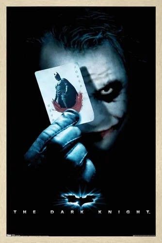 Miniatura 14 de Trends International Póster de pared de la película de DC Comics, The Dark Knight, The Joker with Batman, 22.375 x 34 pulgadas, versión enmarcada