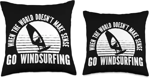 Miniatura 3 de Windsurfing Surfing Board Water Sports Throw Pillow