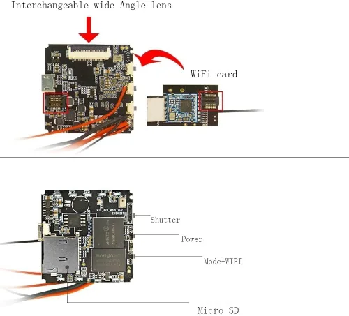 Miniatura 3 de Mini cámara 4K 13Mp Imx258 CMOS módulo de lente 11.8 pulgadas/11.8 in Cable Seguridad para el hogar WiFi Pequeña Niñera Cam Video Batería Tiny House