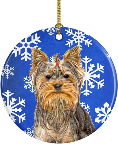 Miniatura 165 de Caroline's Treasures Cavalier Spaniel - Adorno de cerámica para colgar en el árbol de Navidad, para el hogar, Navidad, fiestas, regalo, 3 pulgadas