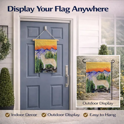 Miniatura 8 de Caroline's Treasures SS8285GF Bandera de jardín de Husky siberiano para buzón, bandera decorativa para patio exterior, obras de arte de patio, Husky