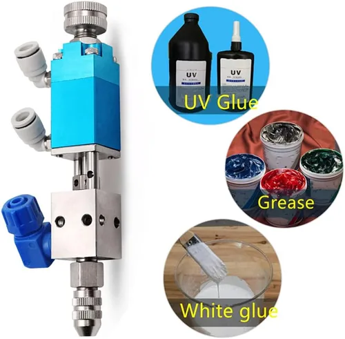 Miniatura 4 de Válvula dispensadora de pegamento de válvula dispensadora de dedal neumática de precisión 0.0 fl oz