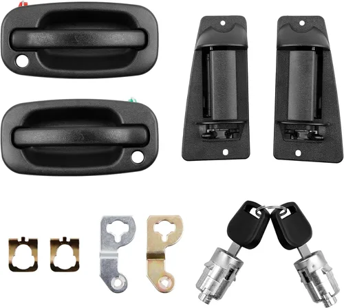 Miniatura 16 de Manija de puerta exterior, compatible con Chevy Silverado Suburban Tahoe Avalanche 1999-2007, GMC Sierra Yukon, Cadillac Escalade, exterior