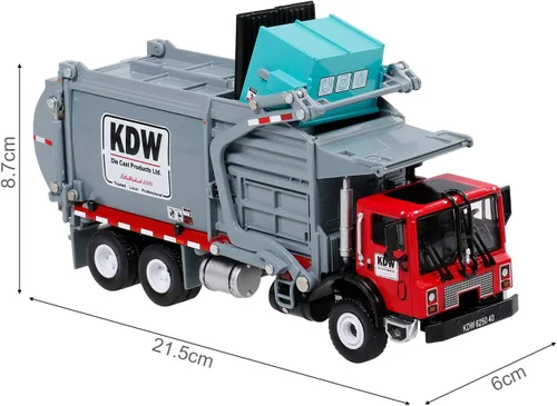 Miniatura 9 de GoolRC Camión del portador de la basura, modelo del vehículo del transportador del material de desecho de la aleación fundido a troquel a troquel