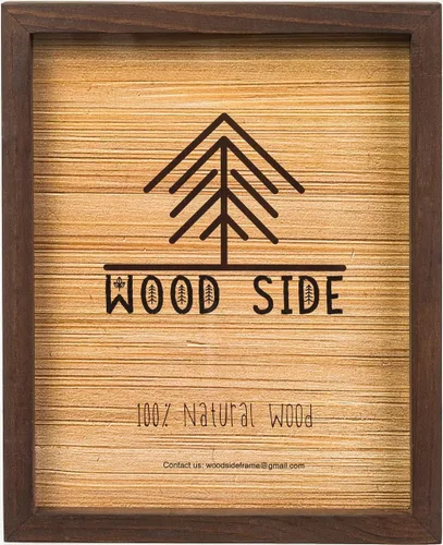 Miniatura 13 de Marcos de fotos de madera negra de 8 x 10 pulgadas, juego de 2 – 100% madera maciza ecológica natural con bordes gruesos para montaje en pared